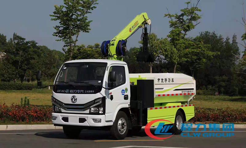國六藍牌清淤車 抓斗車