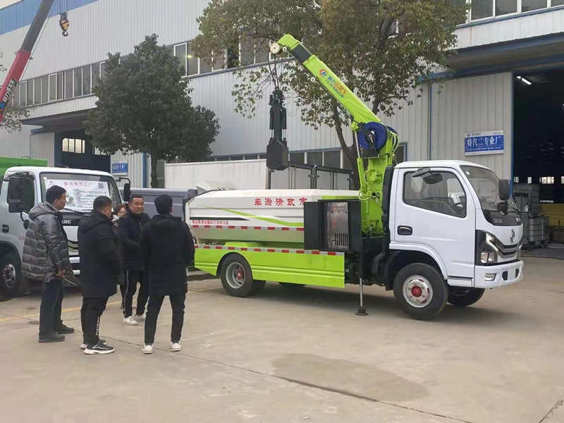 國六藍牌清淤車 抓斗車