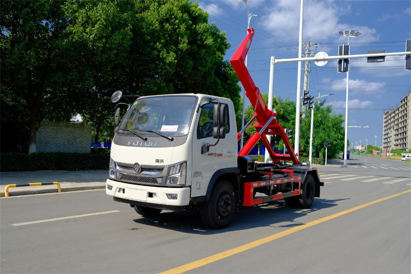 福田黃牌重載勾臂垃圾車