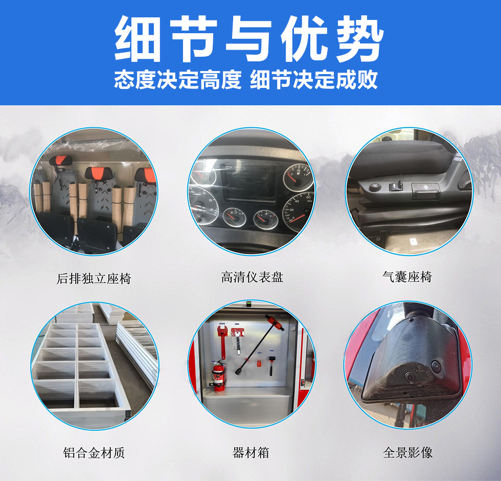 福田藍牌2噸消防灑水車
